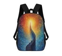 sinyumoney Stairways to The Light Backpack School Bag Water Resistant Computer Rucksack for Campus Outdoor Travel Sports 17inch