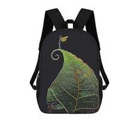 sinyumoney Standing A Leaf School Backpack Large Water Resistant Laptop Backpack for Teenage Girls Boys Women Men 17inch