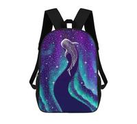 sinyumoney Star Eater Northern Ligts Backpack School High Secondary School Bags Casual Backpack for Teenage Girls Boys Women Men 17inch