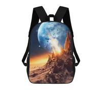 sinyumoney Stardust Symphony Kids' Backpack 3D Printing School Bag Boys Cool Daypacks Casual Knapsack Fun Back Bag for Kids And Teenager 17inch