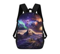 sinyumoney Stargazer's Dreamscape Kids Backpacks,3D Personalized School Bookbags for Boys Girls Large Schoolbags Casual Daypack 17inch