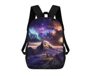 sinyumoney Stargazer's Dreamscape Kids Backpacks,3D Personalized School Bookbags for Boys Girls Large Schoolbags Casual Daypack 17inch