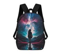 sinyumoney Starlight Dreamer Backpack School Bag Secondary Causal Travel High School Bags for School/Work/Travel 17inch