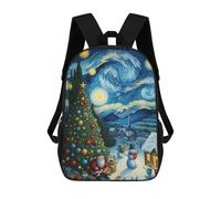 sinyumoney Starry Christmas Night Backpack School Large Water Resistant Laptop Backpack for Teenage Girls Boys Women Men 17inch