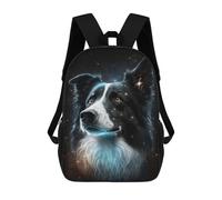 sinyumoney Starry Night Dog Portrait -1 Backpack School Bag Secondary Causal Travel High School Bags for Camping Outdoor Adventures And Daily Travel 17inch