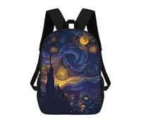 sinyumoney Starry Night Paper Cut Backpacks Kids Student Schoolbag,3D Printed Backpacks,Elementary And Middle School Students Backpacks for Boys Girls 17inch