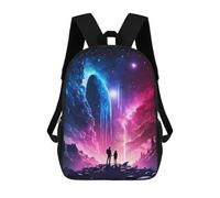 sinyumoney Stars Fall Traveler Backpacks Kids School Backpack School Bag 3D Printed Fashion School Bags for Boys Elementary And Middle School Students 17inch