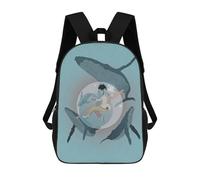 sinyumoney Stay Calm Under Pressure Backpacks Kids School Backpack School Bag 3D Printed Fashion School Bags for Boys Elementary And Middle School Students 17inch