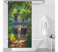 sinyumoney Staying Back Anti-Mould Proof Resistant Quick Drying Proof Resistant Bath Curtains for Shower for Bathroom Wet Room 35.43x70.87Inch（90x180cm）