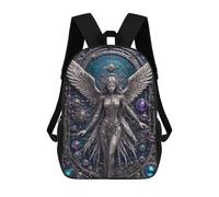 sinyumoney Steampunk Angel Chronicles Backpack School Bag Secondary Causal Travel High School Bags for Boys/Girls/Teenagers 17inch