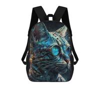 sinyumoney Steampunk Cat Goggles Art 3D Printed Children's School Backpack for Kids Travel Rucksacks Book Bags Kids School Bag 17inch