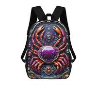 sinyumoney Steampunk Crab Chronicles 3D Printed Children's School Backpack for Kids High Capacity Travel Rucksacks 17 Inch Book Bags Kids