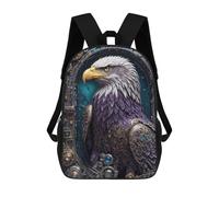 sinyumoney Steampunk Eagle Portrait School Backpack School Bags For Girls Boys Backpack With Pocket Fashion School Bag Kids Backpack 17inch