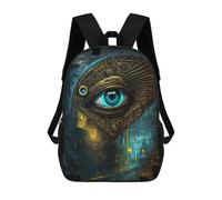 sinyumoney Steampunk Eye Artwork Backpack Cartoon Plush Bag, 3D Backpack for Kids School Bag Birthday Gift Idea for Boys And Girls 17inch