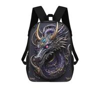 sinyumoney Steampunk Guardian Dragon Backpack School Rucksack Casual Daypacks School Work Travel Bag- Perfect for Travel, Work And Daily Use 17inch