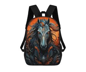 sinyumoney Steampunk Horse Portrait Rucksack School Secondary High School College Backpack Travel for Teenage Girls Boys Women Men 17inch
