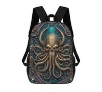 sinyumoney Steampunk King Kraken Backpack School Bag Rucksack Casual Daypacks School Work Travel Bag for Girl, Teen Girls 17inch