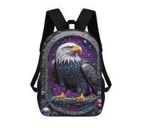 sinyumoney Steampunk Majesty Eagle Kids Backpack Girls 3D School Bags Children's 17 Inch Rucksack Toddler Schoolbag,Casual Daypacks Fashion Bookbag Bag