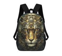 sinyumoney Steampunk Tiger Portrait-2 Fashion Student School Backpack Suitable for Boys Girls Kids Casual Outdoor Travel Essential Daypack 17inch