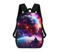 sinyumoney Stellar Eternity Children's Backpacks School Backpack 3D Printed for Kids Travel Rucksacks Book Bags Kids 17inch School Bag