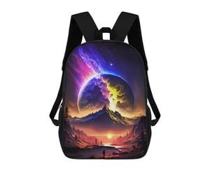 sinyumoney Stellar Voyage Backpack School Bag Water Resistant Computer Rucksack for Teenage Girls Boys Women Men 17inch