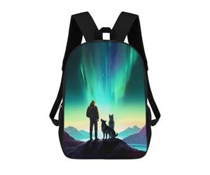 sinyumoney Stellar Wanderers And Dogs School Backpack Lightweight Airport College Students Back Pack for Teenage Girls Boys Women Men 17inch