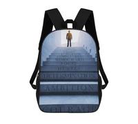 sinyumoney Steps To Success Rucksack Computer Rucksack for School/Work/Travel for Camping Outdoor Adventures And Daily Travel 17inch