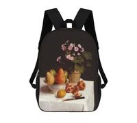 sinyumoney Still Life Rucksack Large School Backpack for Boys - Perfect for Travel, Work And Daily Use 17inch