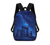 sinyumoney Stonehenge Under The Stars School Backpack Lightweight Schoolbag Dayback Bookbag College for Camping Outdoor Adventures And Daily Travel 17inch