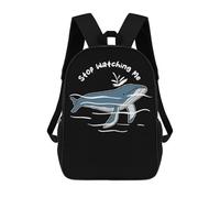 sinyumoney Stop Watching Me Children's School Backpack Fashion Casual Children's Backpacks 3D Printed School Bags Boy Large Backpack 17inch