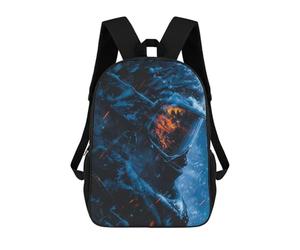 sinyumoney Storm Skier Digital Art School Backpack Water Resistant Travel Backpack Computer Bag for Girls Boys Teenage 17inch