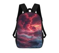 sinyumoney Stormy Sea with Lightning Strikes -1 School Backpack Business Durable Laptop Bag for Camping Outdoor Adventures And Daily Travel 17inch