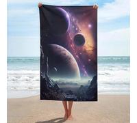 sinyumoney Strange Galaxy Bathroom Towels Oversized Highly Absorbent Quick Dry Beach Towel for Outdoor Pool Garden Holiday One Size