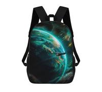 sinyumoney Strange Green World School Backpack Travel College Rucksack Backpacks for Campus Outdoor Travel Sports 17inch