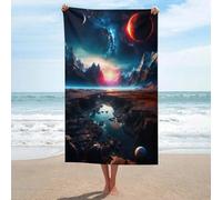 sinyumoney Strange Planets Bathroom Towels Absorbent Quick Dry Beach Towel Luxury Hotel Quality Bathroom 130cm*80cm