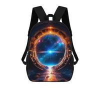 sinyumoney Strange Portal School Backpack School Bags For Girls Boys Backpack With Pocket Fashion School Bag Kids Backpack 17inch