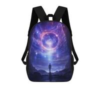 sinyumoney Stranger Portal Backpack 3D Printed Children's School Backpack for Kids High Capacity Travel Rucksacks Book Bags Kids School Bag Back Pack 17inch