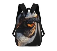 sinyumoney Striking Tiger Eye Close-Up Rucksack Water Resistant Travel Backpack Computer Bag for School/Work/Travel 17inch