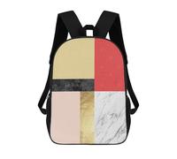 sinyumoney Strokes of Textures VI Backpack 3D Printed Children's School Backpack Kids Travel Backpacks High Capacity Book Bags Children's Backpack Rucksack 17inch