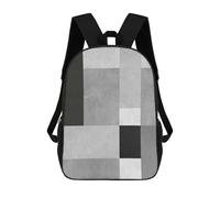sinyumoney Strokes of Textures VII Backpack Kids School Backpack School Bag 3D Printed Fashion School Bag for Boys Elementary And Middle School Student 17inch