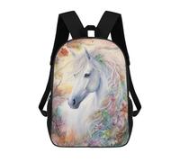sinyumoney Stunning White Horse Backpack School Bag Travel College Rucksack Backpacks for Campus Outdoor Travel Sports 17inch