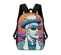 sinyumoney Stylish Man School Backpack Daypacks Business Backpack Water Resistant Bookbag for Men/Women 17inch