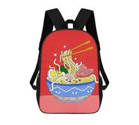 sinyumoney Stylized Ramen Bowl School Backpack Secondary Causal Travel High School Bags for Camping Outdoor Adventures And Daily Travel 17inch