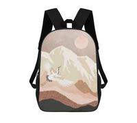 sinyumoney Sugar Mountain Crane Children’s Backpack Girls Boys, 17 Inch Rucksack Bag, Daypack, Primary School, Perfect for Back to Kids