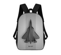 sinyumoney Sukhoi SU 57 T50 Backpack School Bag Secondary Causal Travel High School Bags for School/Work/Travel 17inch