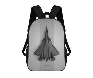 sinyumoney Sukhoi T50 SU 57 Children's Backpacks School Backpack 3D Printed for Kids Travel Rucksacks Book Bags Kids 17inch School Bag
