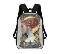 sinyumoney Summer Garden Fantasy Art Print Rucksack Water Resistant Computer Rucksack for Campus Outdoor Travel Sports 17inch