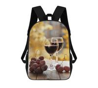 sinyumoney Summer Wine Backpack School Bag Lightweight Airport College Students Back Pack for Men/Women 17inch