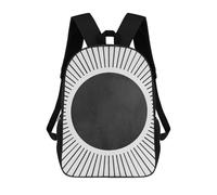 sinyumoney Sun Illustration II School Backpack for Girls Backpack Water Repellent Casual Daypack Lightweight Rucksack Boy Girl School Backpack 17inch