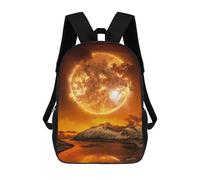 sinyumoney Sun Over Snowy Mountains Backpacks 3D Printed Kids School Backpack Outdoor Casual Daypack Fashion Casual Children Backpacks Cute Travel Bags 17inch